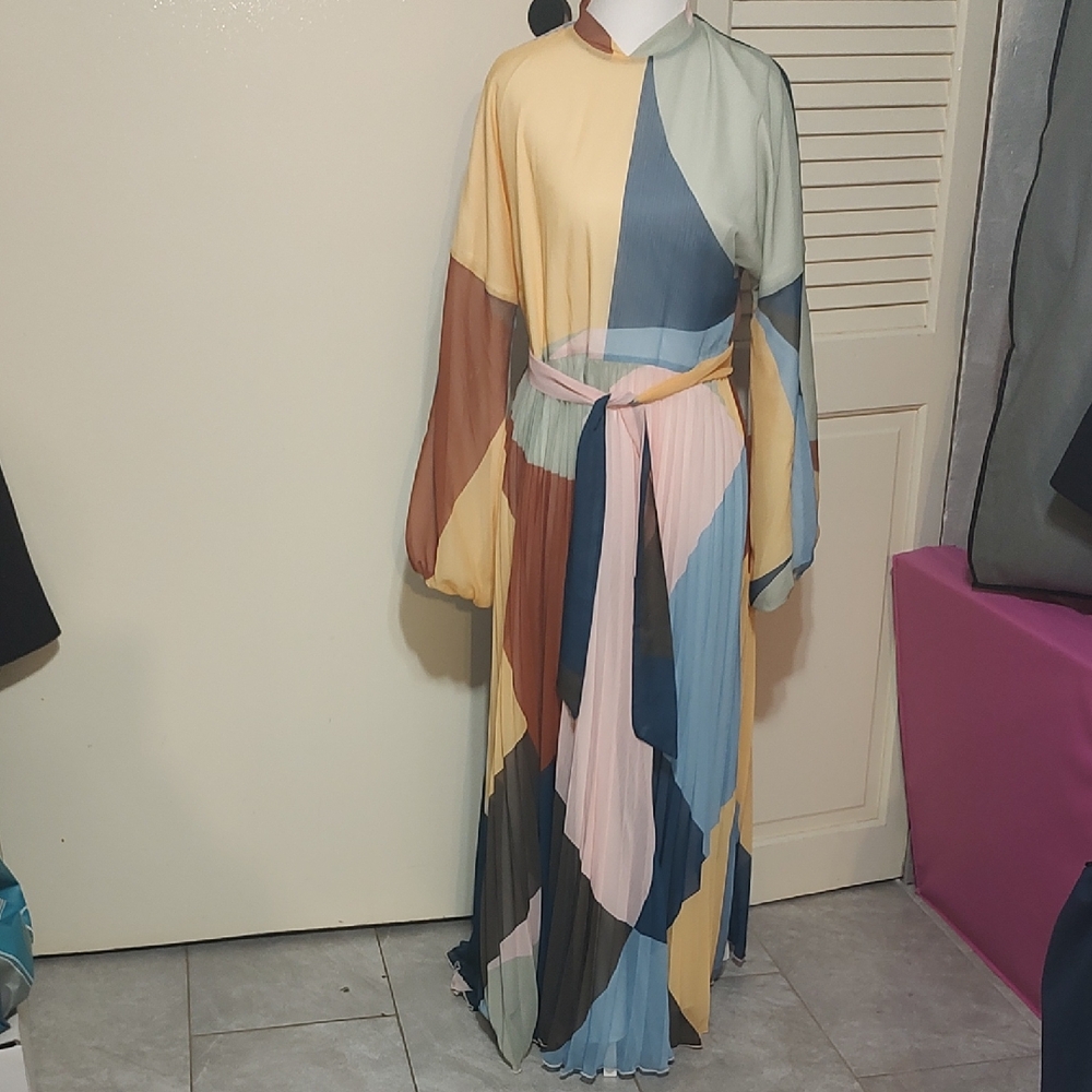 Gemma Albright Colorful Geometric Maxi Dress